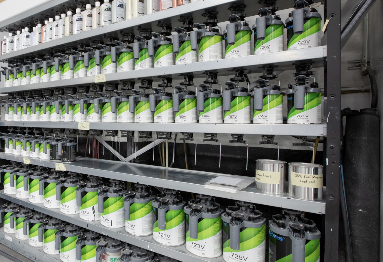 OEM-matched paint refinishing at Crown Collision Repair