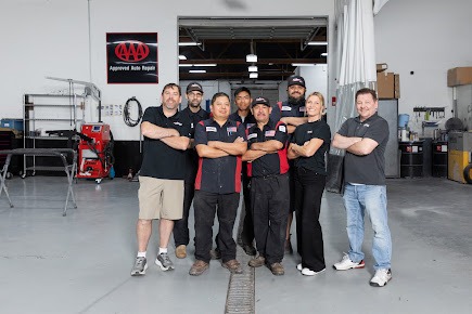 The Crown Towing and Collision Repair team at the AAA Approved Auto Repair shop in Portland